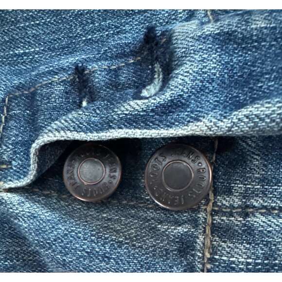 Roots Denim Blazer Jacket Womens Medium Lightweight Casual Wear - Picture 3 of 7